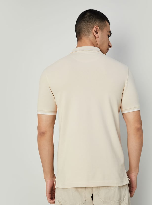 BOSSINI Solid Polo T-shirt