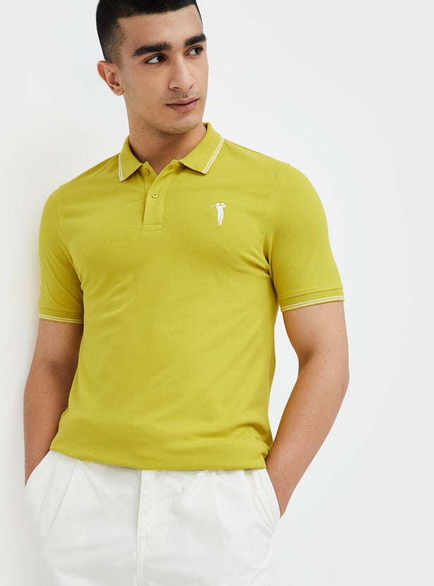 BOSSINI Solid Polo T-shirt