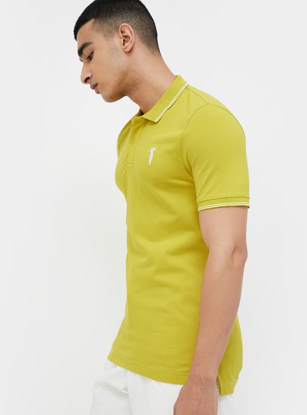 BOSSINI Solid Polo T-shirt