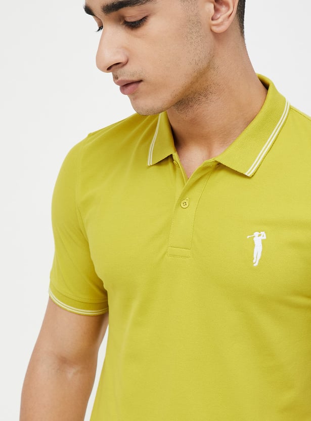 BOSSINI Solid Polo T-shirt