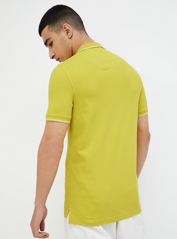 BOSSINI Solid Polo T-shirt