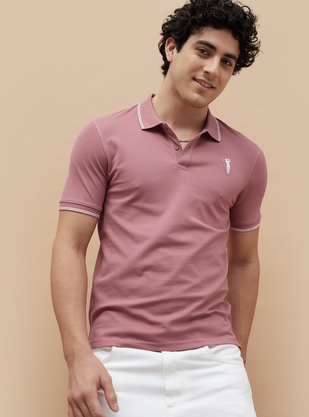 BOSSINI Solid Polo T-shirt