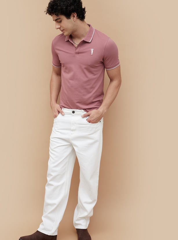 BOSSINI Solid Polo T-shirt