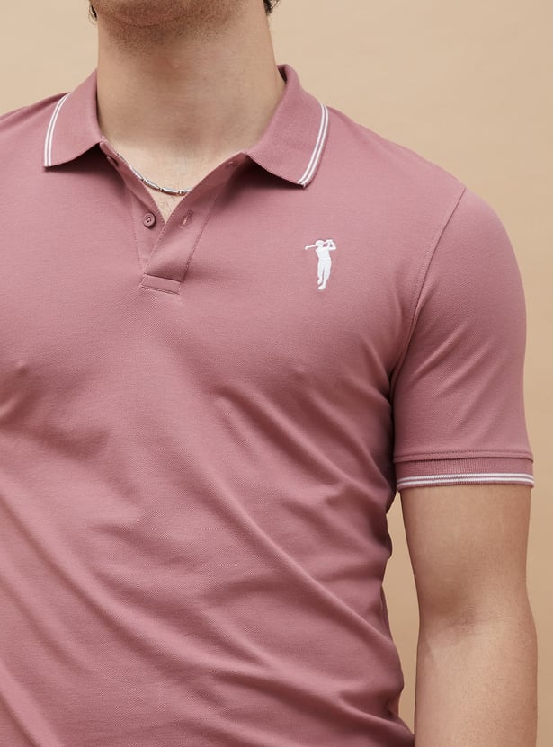 BOSSINI Solid Polo T-shirt