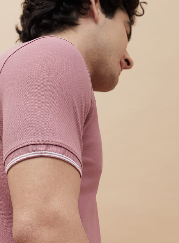 BOSSINI Solid Polo T-shirt