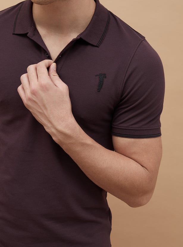 BOSSINI Solid Polo T-shirt