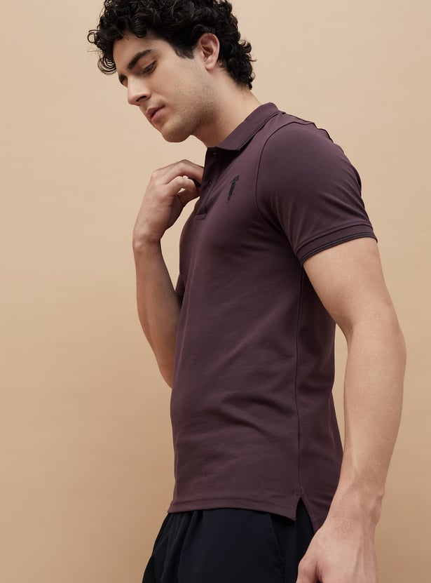 BOSSINI Solid Polo T-shirt