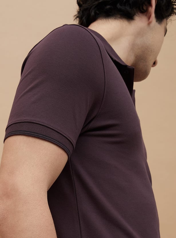 BOSSINI Solid Polo T-shirt