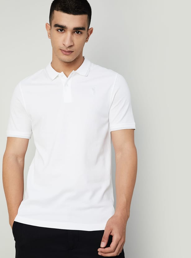 BOSSINI Solid Polo T-shirt