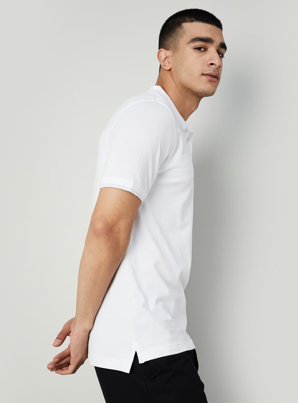 BOSSINI Solid Polo T-shirt