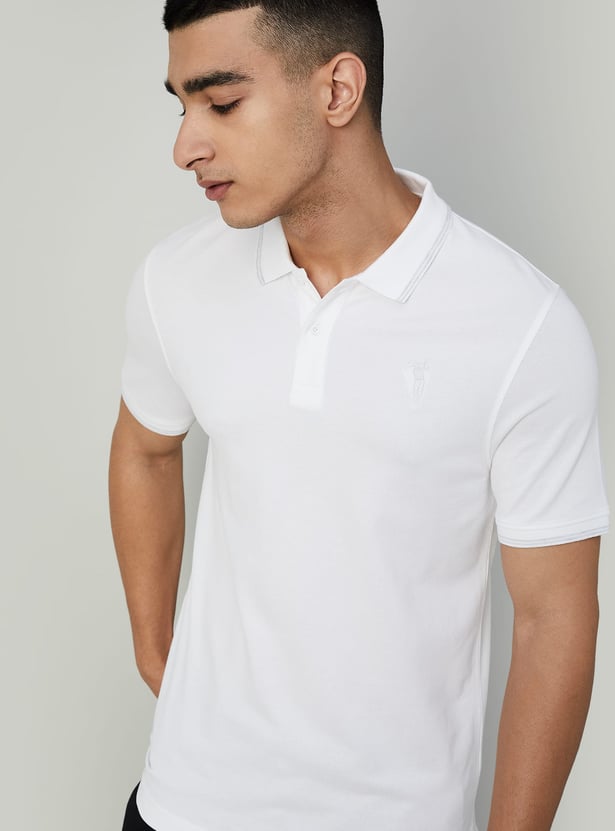 BOSSINI Solid Polo T-shirt