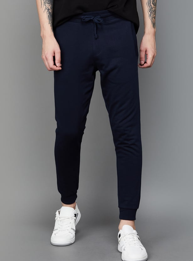 FAME FOREVER Men Solid Slim Fit Joggers