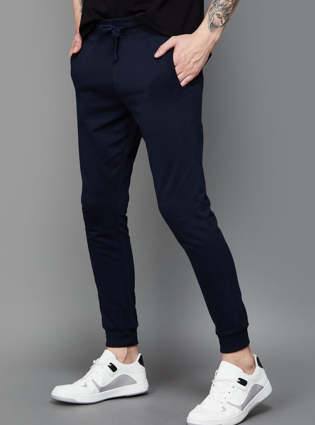 FAME FOREVER Men Solid Slim Fit Joggers