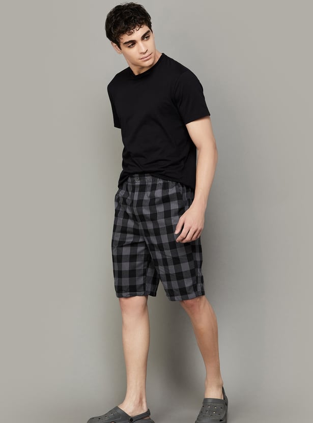 JOCKEY Checked Mid-Rise Boxers