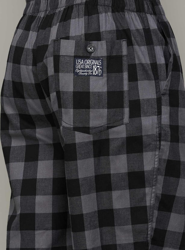 JOCKEY Checked Mid-Rise Boxers