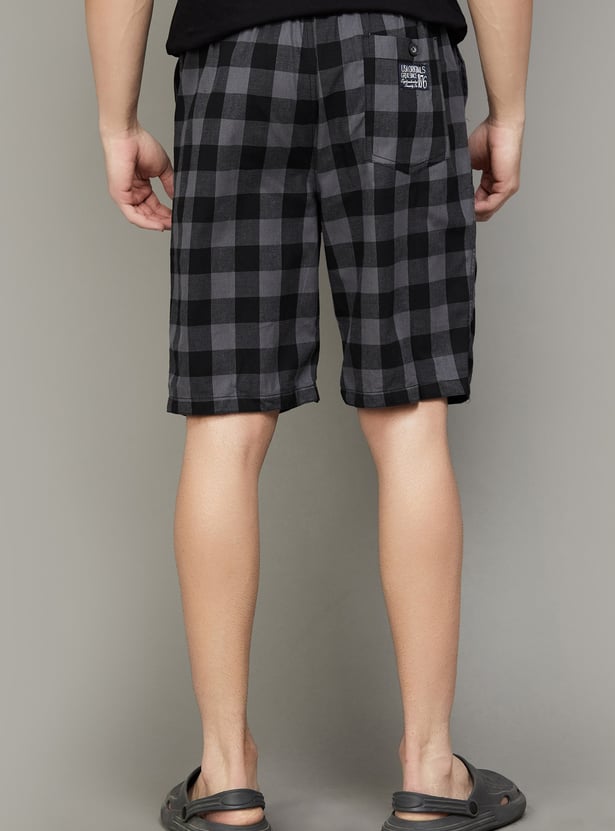 JOCKEY Checked Mid-Rise Boxers