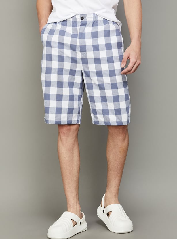 JOCKEY Checked Elasticated Shorts