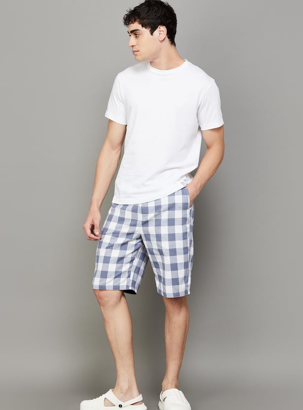 JOCKEY Checked Elasticated Shorts