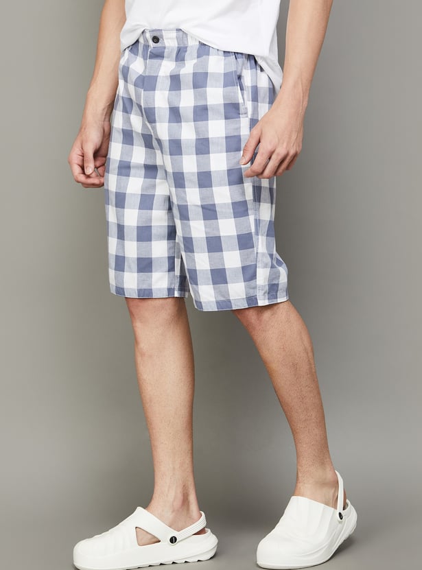 JOCKEY Checked Elasticated Shorts