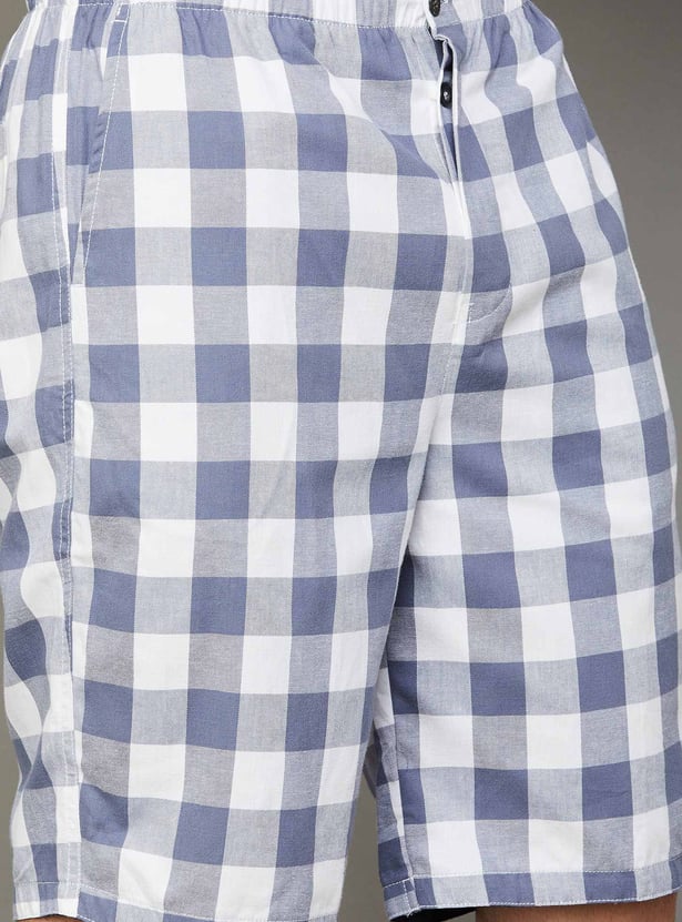 JOCKEY Checked Elasticated Shorts