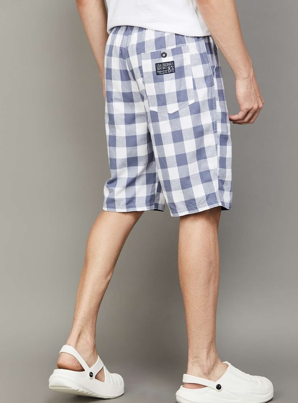 JOCKEY Checked Elasticated Shorts