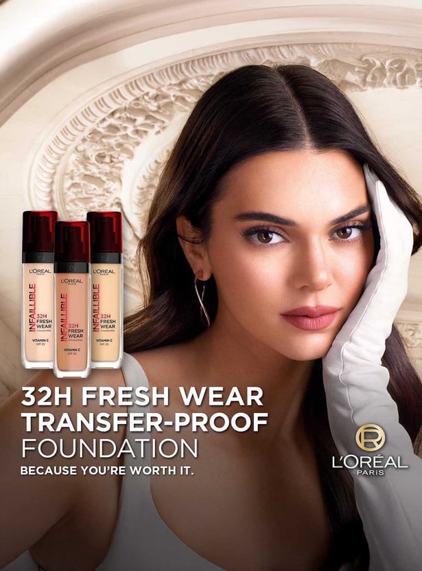 L'Oreal Paris Infallible 32H Fresh Wear Foundation - Natural Beige 125/Warm Undertone,30 ml