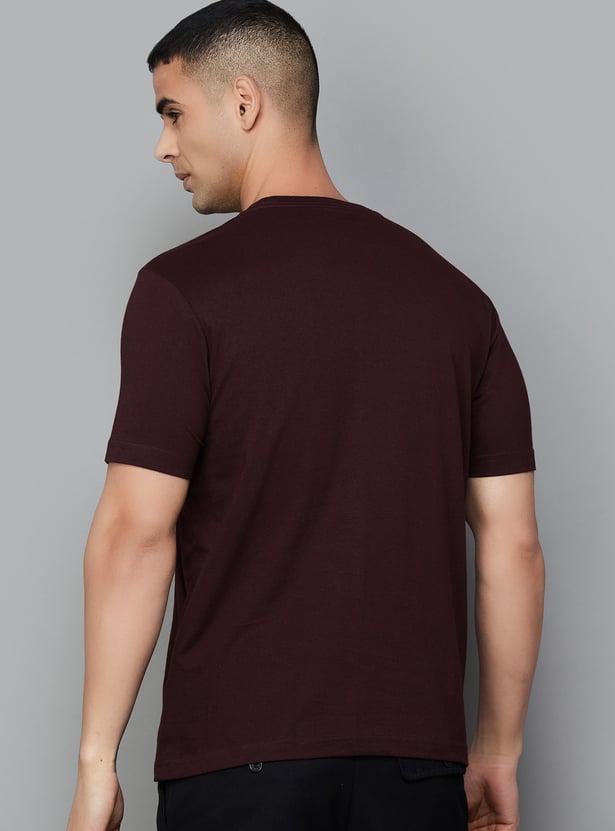 FAHRENHEIT Brand Print Slim Fit T-shirt - Pack of 3
