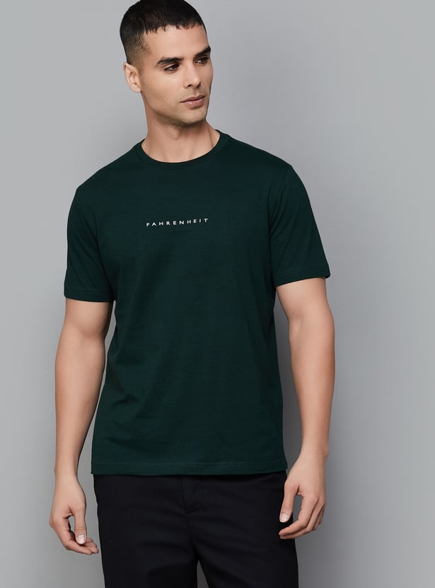 FAHRENHEIT Brand Print Slim Fit T-shirt - Pack of 3