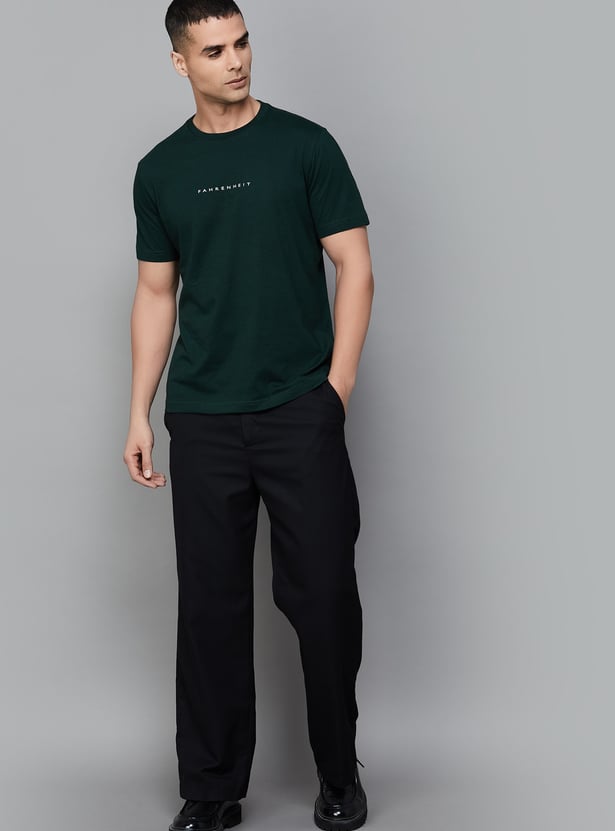 FAHRENHEIT Brand Print Slim Fit T-shirt - Pack of 3