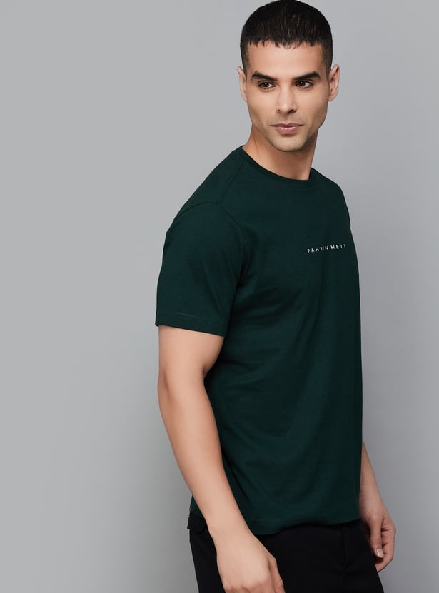 FAHRENHEIT Brand Print Slim Fit T-shirt - Pack of 3