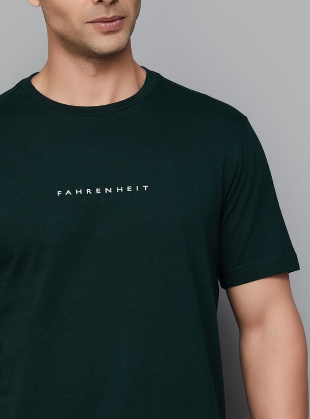 FAHRENHEIT Brand Print Slim Fit T-shirt - Pack of 3