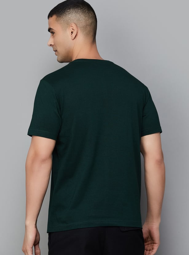 FAHRENHEIT Brand Print Slim Fit T-shirt - Pack of 3