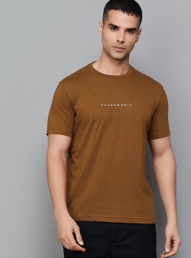 FAHRENHEIT Brand Print Slim Fit T-shirt - Pack of 3