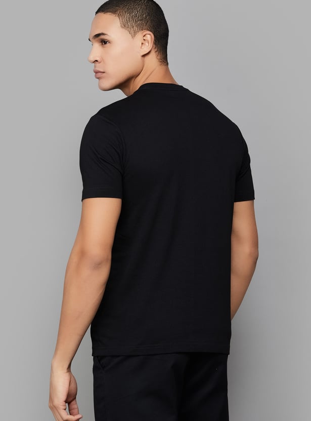 FAHRENHEIT Brand Print Slim Fit T-shirt - Pack of 3