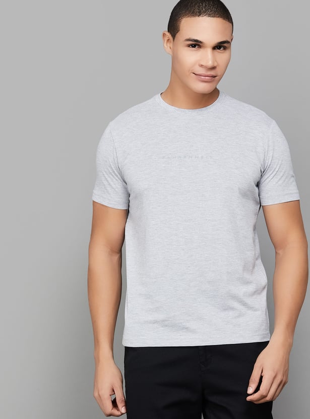 FAHRENHEIT Brand Print Slim Fit T-shirt - Pack of 3