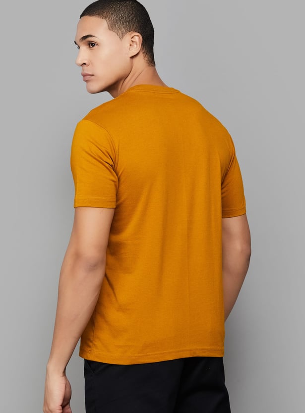 FAHRENHEIT Brand Print Slim Fit T-shirt - Pack of 3