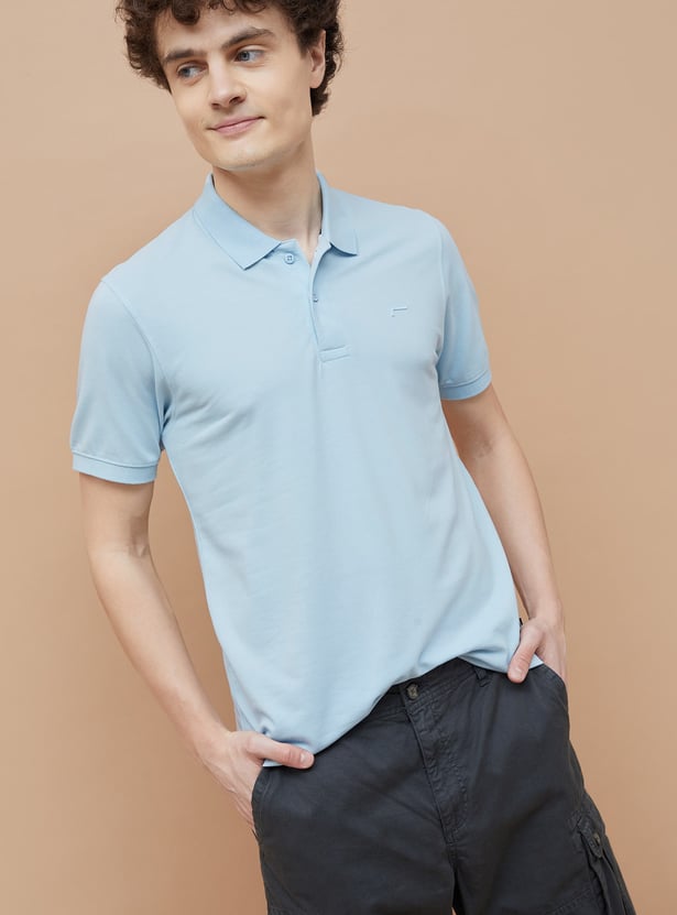 FAME FOREVER Solid Polo T-shirt