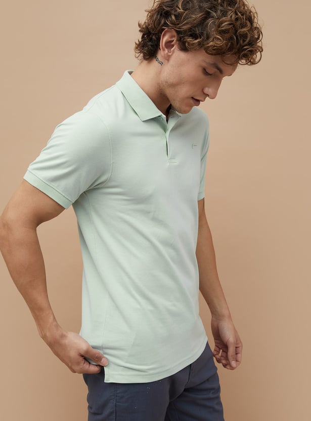 FAME FOREVER Solid Polo T-shirt