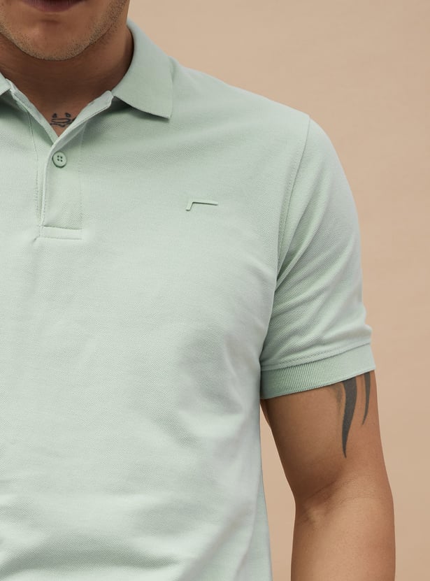 FAME FOREVER Solid Polo T-shirt