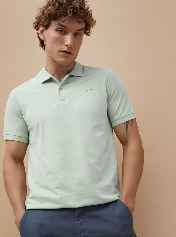 FAME FOREVER Solid Polo T-shirt