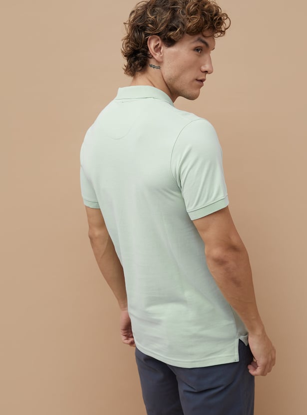 FAME FOREVER Solid Polo T-shirt