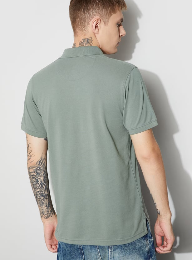 FAME FOREVER Solid Polo T-shirt