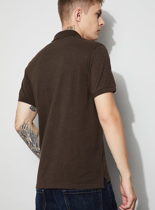 FAME FOREVER Solid Polo T-shirt