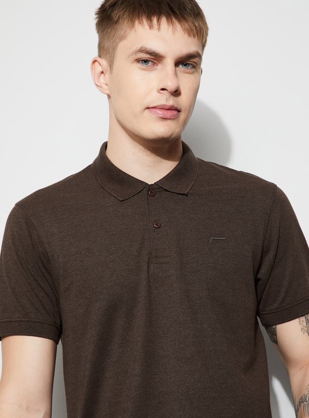 FAME FOREVER Solid Polo T-shirt