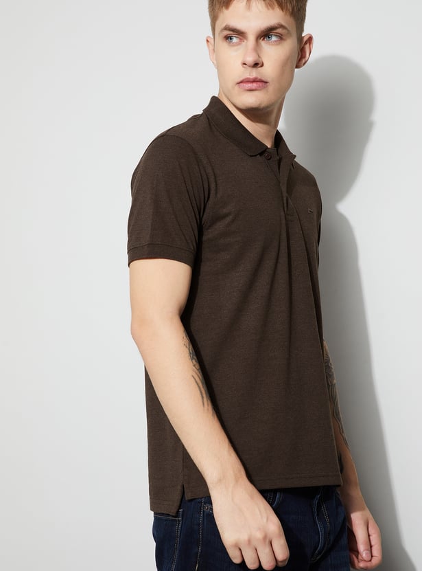 FAME FOREVER Solid Polo T-shirt