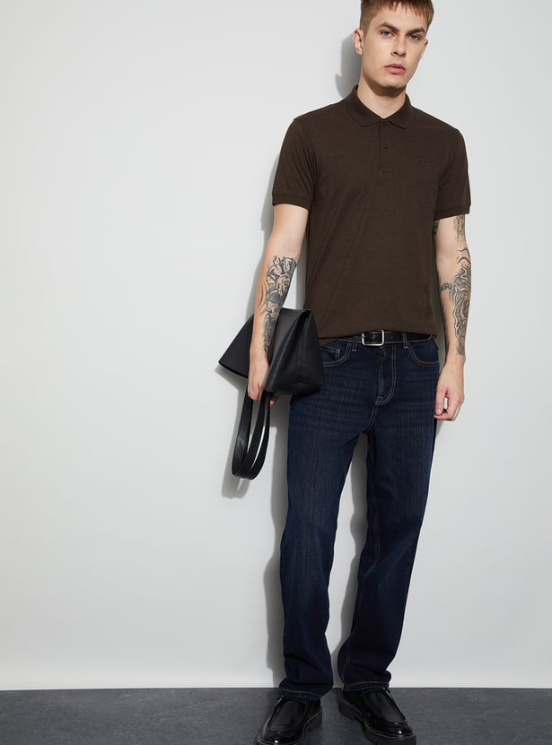 FAME FOREVER Solid Polo T-shirt