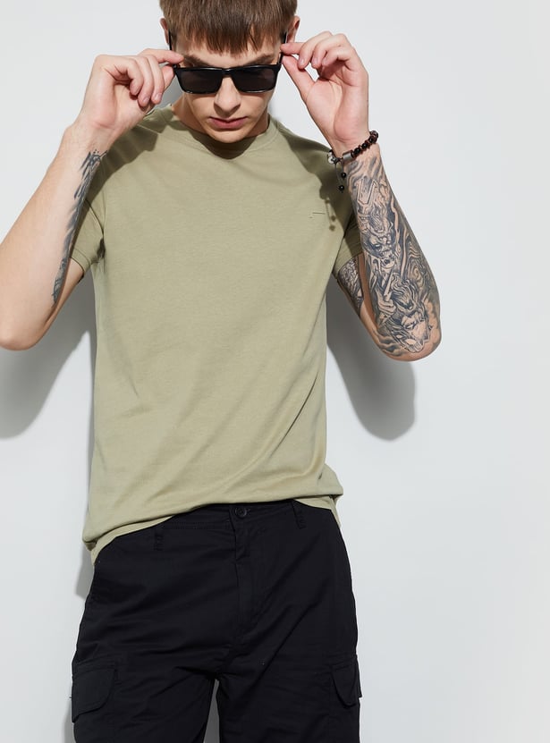 FAME FOREVER Men Solid T-shirt