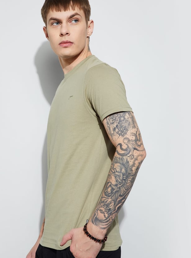 FAME FOREVER Men Solid T-shirt
