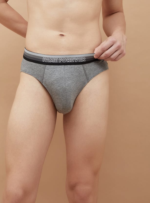 FAME FOREVER Solid Briefs - Pack of 2