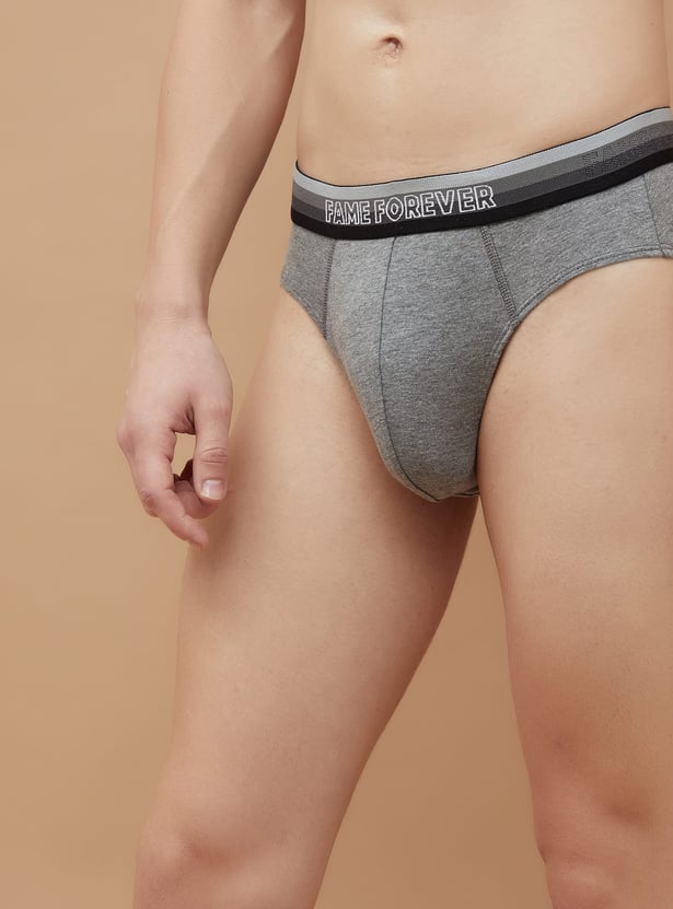 FAME FOREVER Solid Briefs - Pack of 2